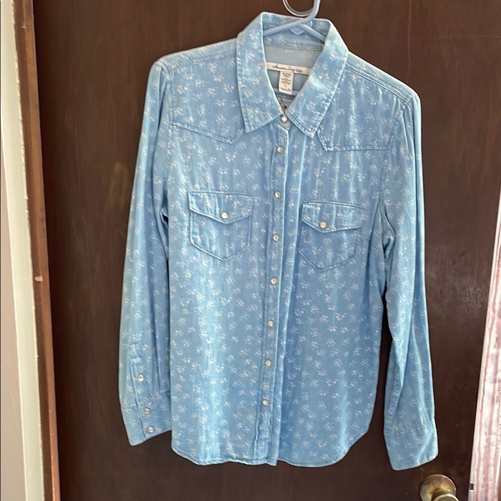 Light Blue Button-Up Shirt